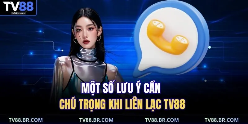 Liên hệ 4 Một số lưu ý cần chú trọng khi liên lạc TV88